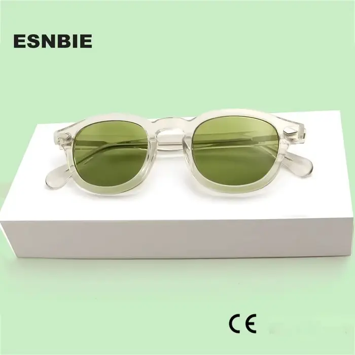 Lunettes de Soleil Transparentes en Acétate