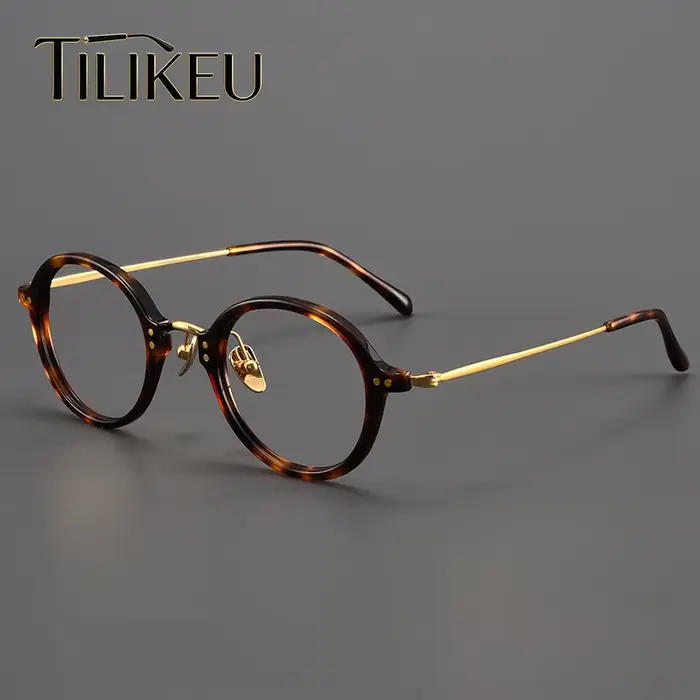 Monture de lunettes en acétate de tortue faite à la main au Japon, monture de lunettes de vue classi