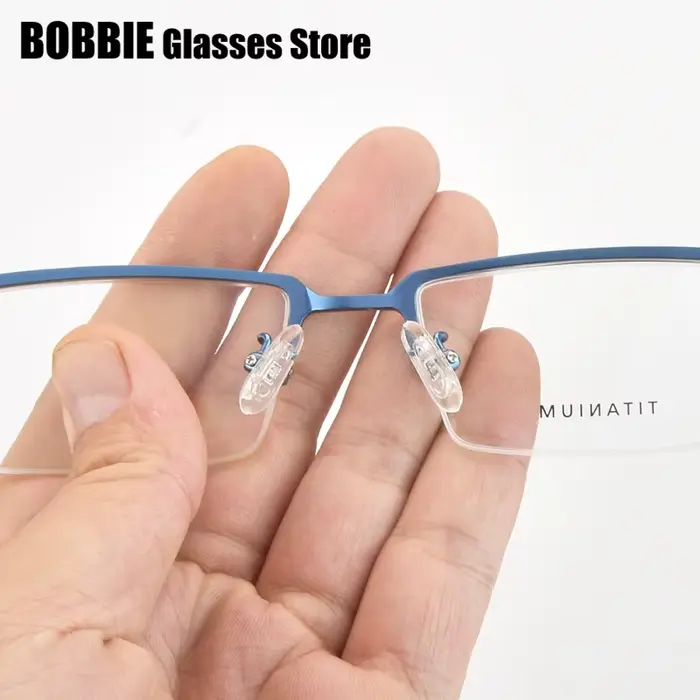 150mm grande taille demi-monture hommes lunettes