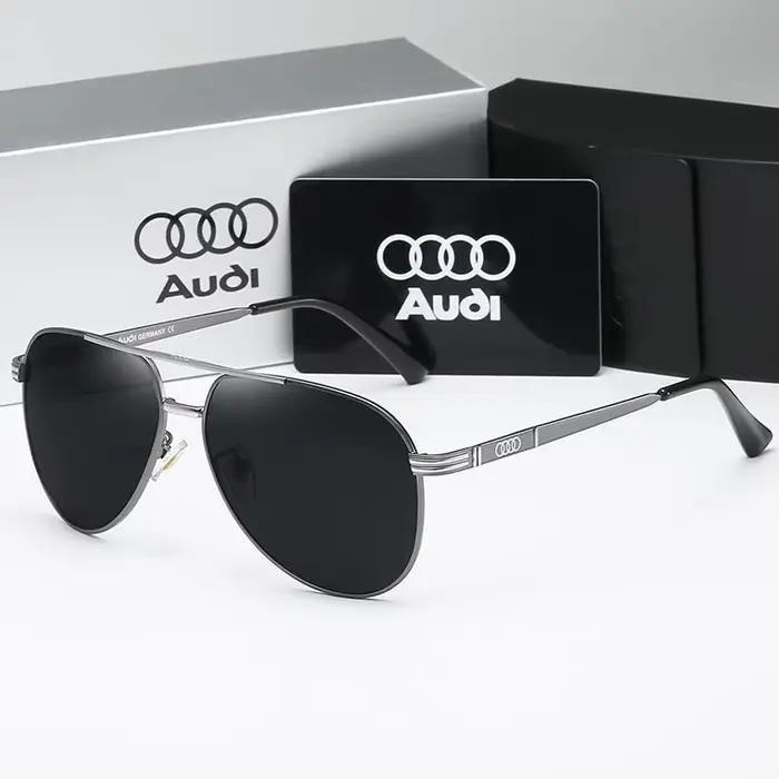 Audi UV400 lunettes de soleil polarisées antireflet rétro vol lunettes pour moto classique FrogEye l