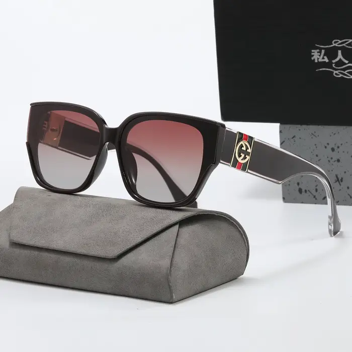 Lunettes De soleil polarisées carrées vertes pour femmes, pour conduite, voyage, lettres De luxe, un