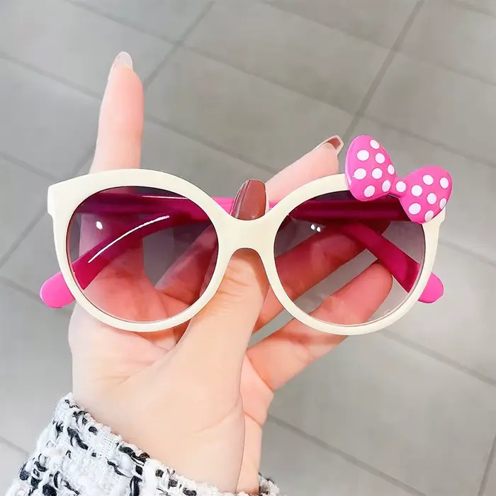 1PC nouvelles lunettes de soleil en plastique pour enfants avec protection UV, lunettes pour filles 