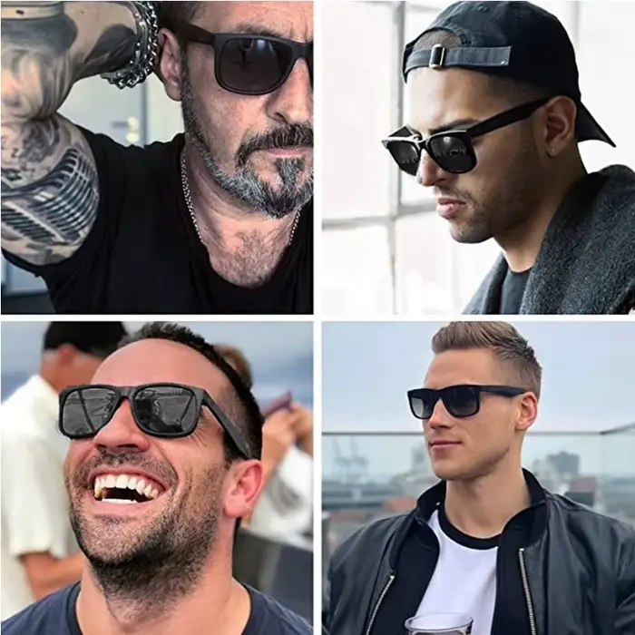 MAXJULI XXL Z87 lunettes de soleil pour grandes têtes larges hommes TR90 ultralégères UV400 lunettes de Protection 8806