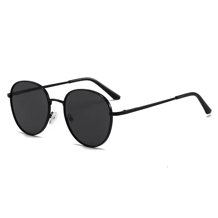 Lunettes de soleil rondes à monture métallique pour hommes et femmes, lunettes de pêche à la mode, n