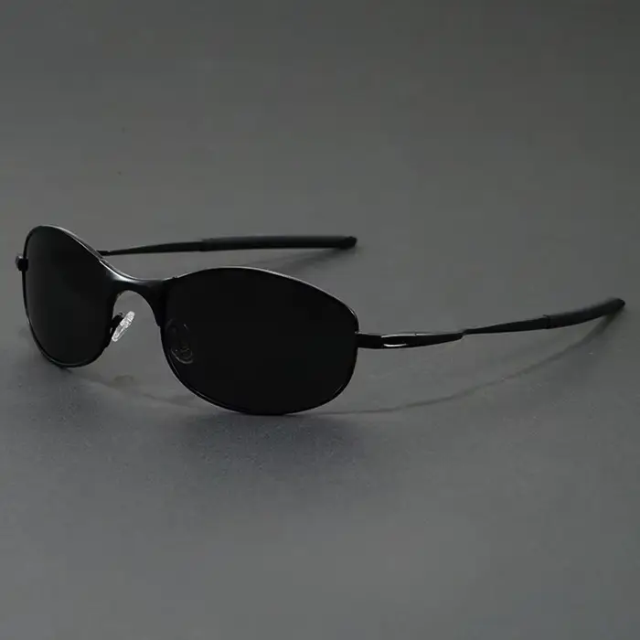 Lunettes de soleil polarisées pour hommes, Protection UV400, monture métallique Ultra légère, pour l
