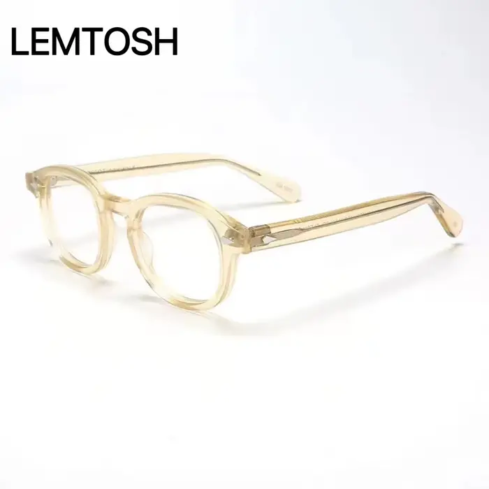 Authentique Johnny Depp LEMTOSH populaire Premium clair lentille hommes femmes lunettes de soleil dé