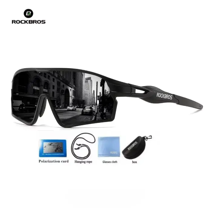 ROCKBROS Lunettes de soleil tendance pour hommes, style Y2K, pour le sport, le cyclisme, le VTT, le 