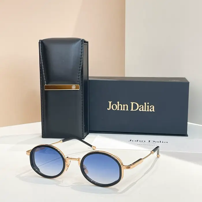 Lunettes de soleil classiques de créateur JOHN DALIA JD Jared pour hommes et femmes, en alliage, dég