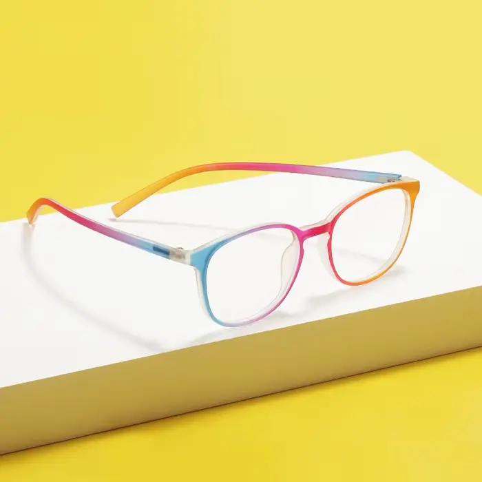 Lunettes de vue souples TR90 transparentes colorées pour femmes