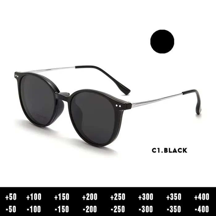 O-Q CLUB réinitialisation magnétique sur lunettes femmes conduite ycin ised ronde optique myopie lun