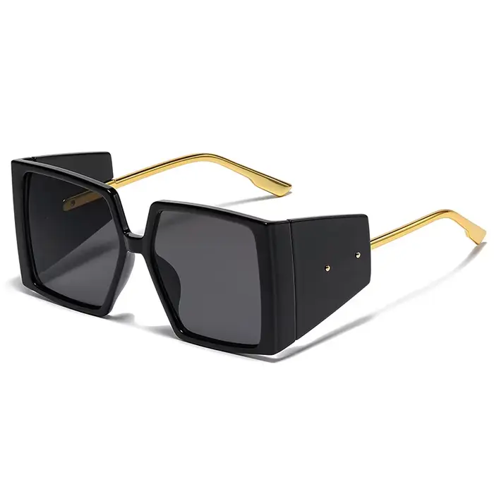 OEC CPO – lunettes De Soleil Vintage Punk carrées pour femmes, surdimensionnées, De marque, Steampun