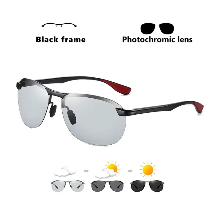 Marque Design photochromique lunettes De soleil polarisées hommes jour lunettes De Vision nocturne p