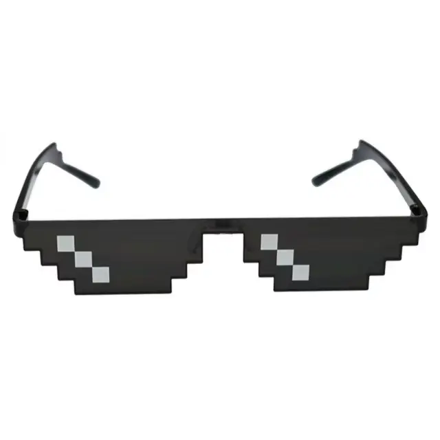 ZXWCirCXGX-Lunettes de soleil pixelisées pour hommes et femmes, Lunettes de fête, Lunettes de mosaïq