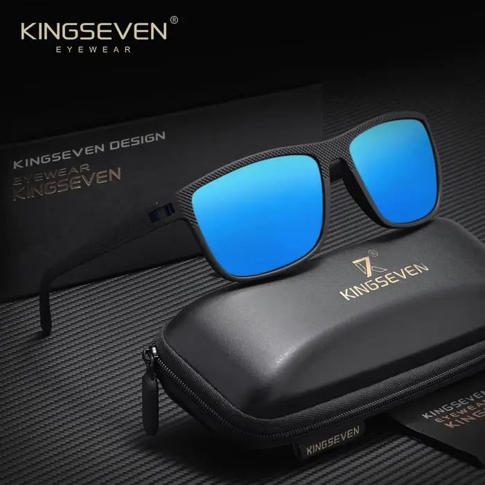 KINGSEVEN marque originale mode lunettes de soleil Rectangle UV400 polarisé femmes hommes lunettes d