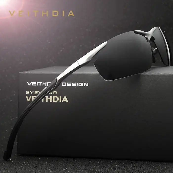 VEITHDIA – lunettes de soleil polarisées UV400 en aluminium magnésium pour homme, cyclisme, sport, p