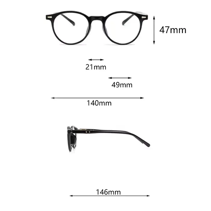Lunettes rondes vintage pour hommes et femmes