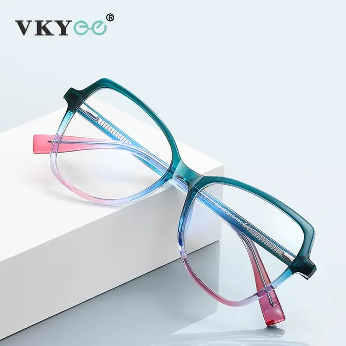 VICKY mode papillon dégradé grand cadre conception femmes lunettes Anti-lumière bleue lunettes de le