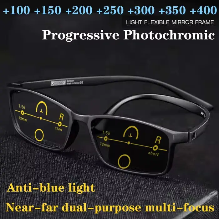 Clara Vida lunettes photochromiques progressives hommes femmes lunettes de lecture multi-focus proch