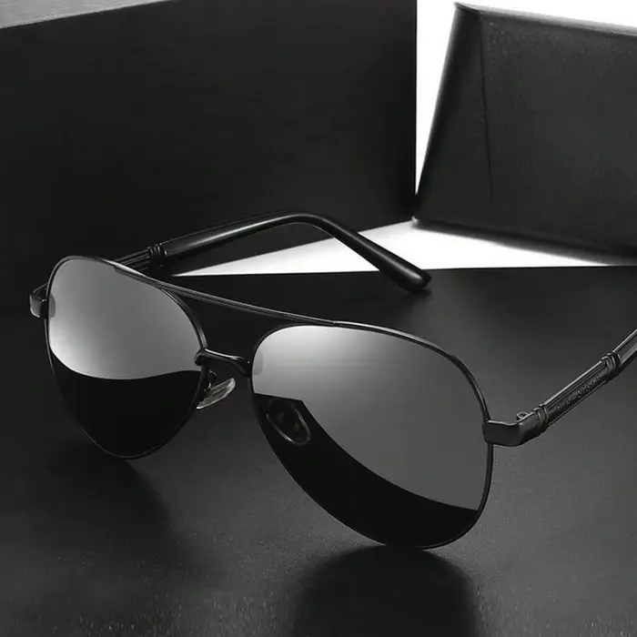 Lunettes de soleil pour hommes Vision jour et nuit conduite pêche Anti-UV tendance nuances