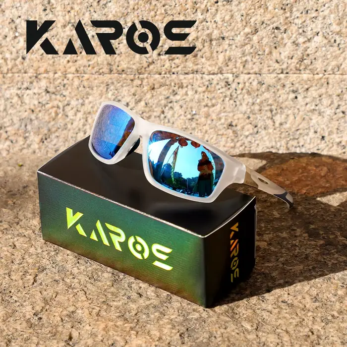 Lunettes de soleil polarisées ovales vintage KAROS Premium pour hommes et femmes, conduite, pêche, m