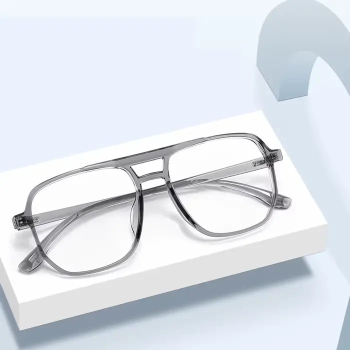 MOMOJA rétro mode polygone pilote Ultra léger TR90 lunettes optique lunettes de Prescription cadre h