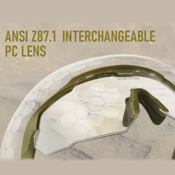 Vozapow lunettes de tir professionnelles UV400 ANSI Z87.1