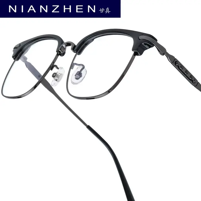 NIANZHEN alliage de titane lunettes cadre hommes carré marque Design lunettes femmes ultraléger rétr