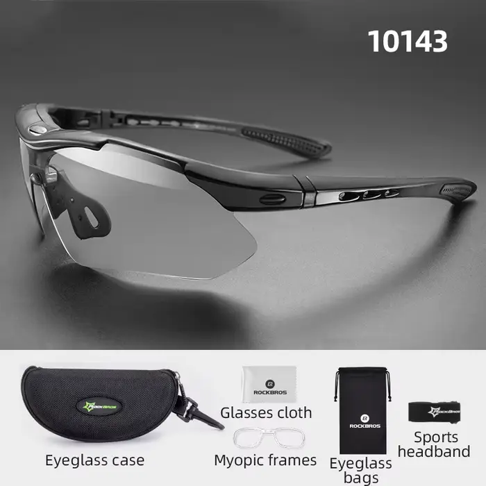 ROCKBROS lunettes de vélo photochromiques cyclisme sport lunettes de soleil lunettes hommes femmes U