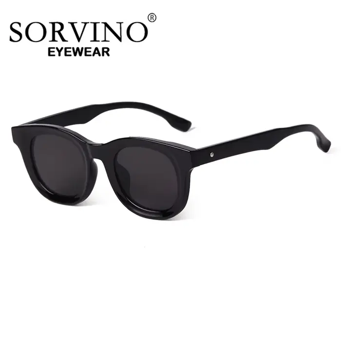 SORVINO-Lunettes de soleil rondes léopard vintage pour hommes et femmes, lunettes de soleil carrées 