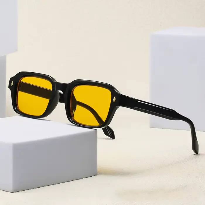 Lunettes de soleil orange pour hommes