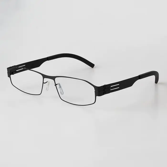 Classique affaires lunettes carrées allemagne marque pilote voiture lunettes cadre hommes à la main 