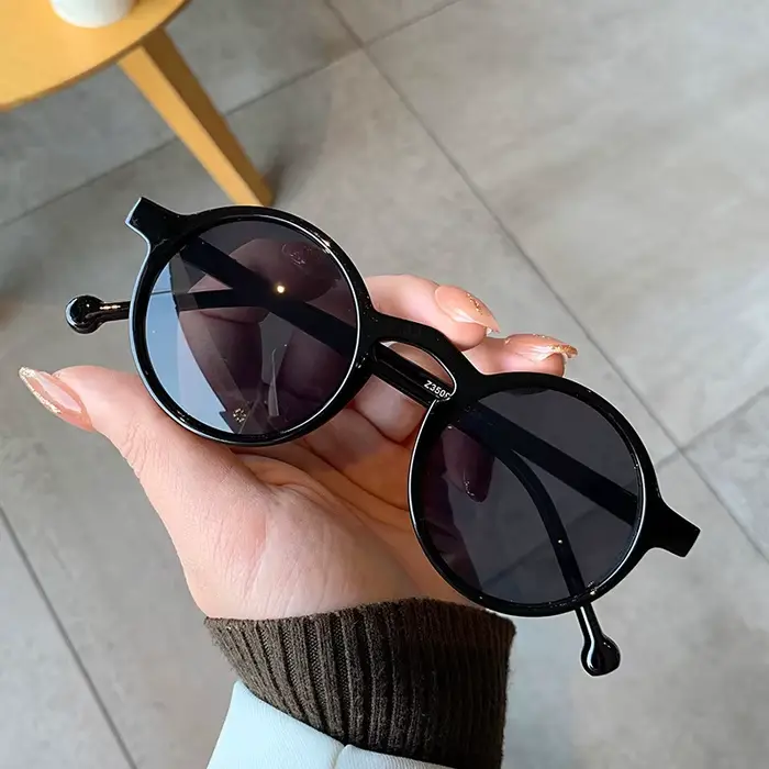 Lunettes de soleil de forme ronde pour femmes et hommes, protection ChimUV400, lunettes de soleil d'
