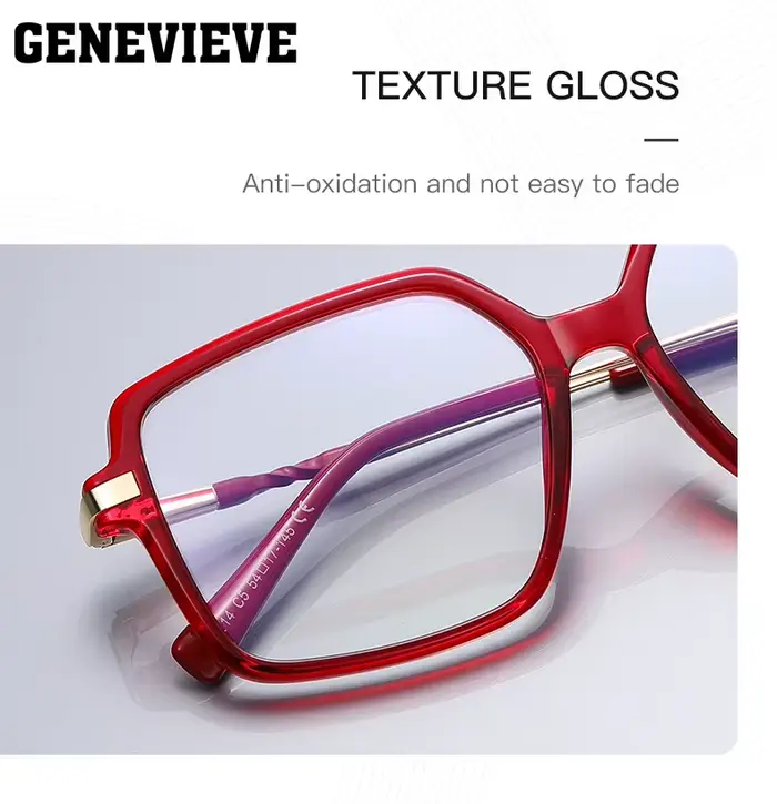 SENEVIEVE-Lunettes de soleil photochromiques anti-bleu à grand cadre, lunettes de soleil à base d'he