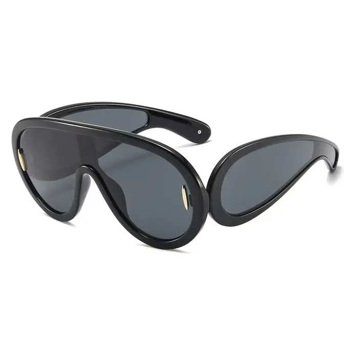 Lunettes de soleil pilote surdimensionnées pour femmes et hommes, marque de luxe populaire de stylis
