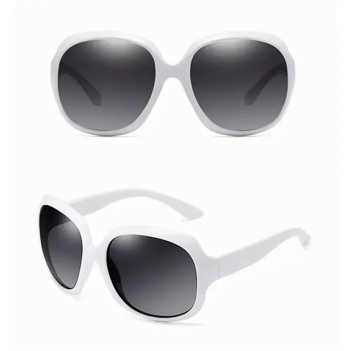 Lunettes de soleil polarisées pour femmes et hommes, monture elliptique, lunettes vintage, lunettes 