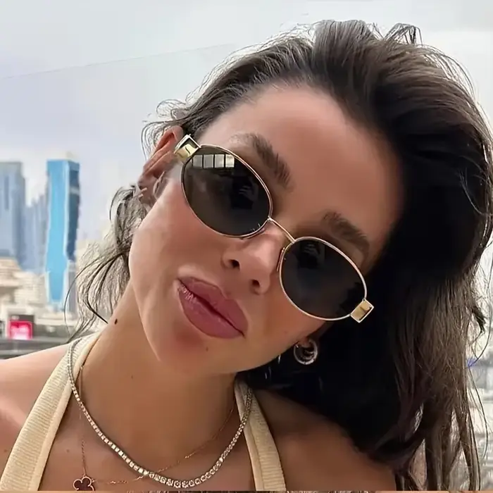 Lunettes de soleil ovales à la mode pour femmes