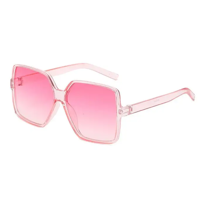 Lunettes de soleil oversize pour femmes, monture large en plastique, verres dégradés, protection UV4
