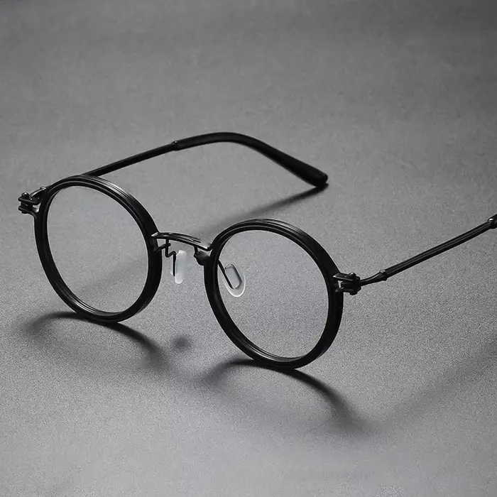 Shatar haute qualité rétro cadre rond lunettes de lecture hommes femmes mode Punk métal Anti lumière