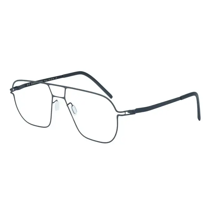 Lunettes de style pilote pour hommes, monture carrée ultra légère sans vis, marque allemande Angus, 