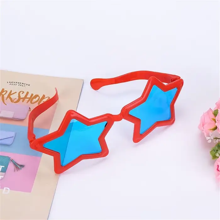 Lunettes de Soleil Rétro en Forme d'Étoile pour Adulte