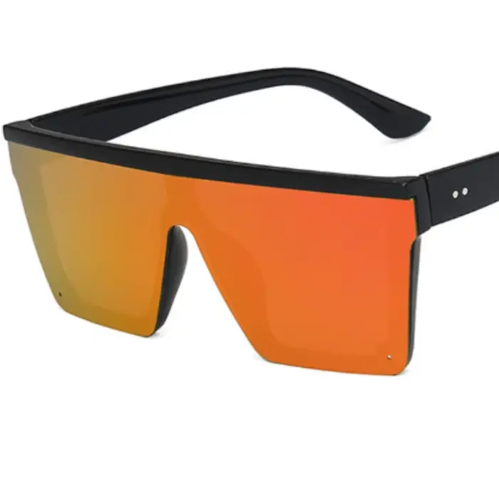 Lunettes de soleil une pièce à grande monture, tendance européenne et américaine, pour hommes et fem