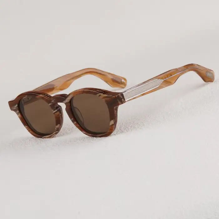 JMM zephirin Lunettes de soleil rondes en acétate pour hommes et femmes, lunettes optiques de marque