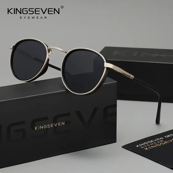 Lunettes de soleil rondes décontractées pour hommes et femmes