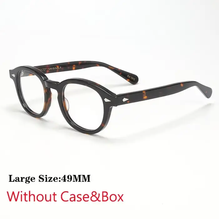 Lunettes de style Johnny Depp pour hommes, monture de lunettes, lentille transparente, marque de cré