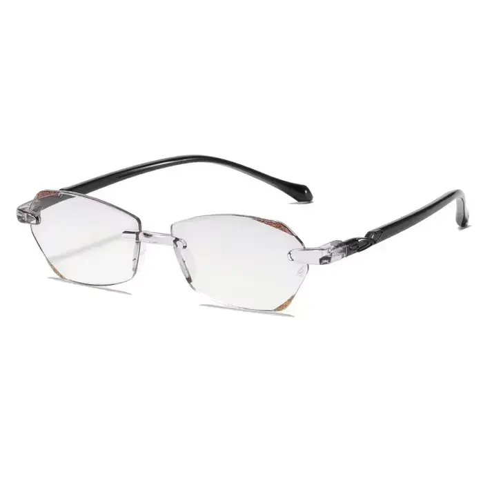 Lunettes de lecture coupe diamant pour femmes, lunettes de presbytie sans monture, lunettes de luxe 