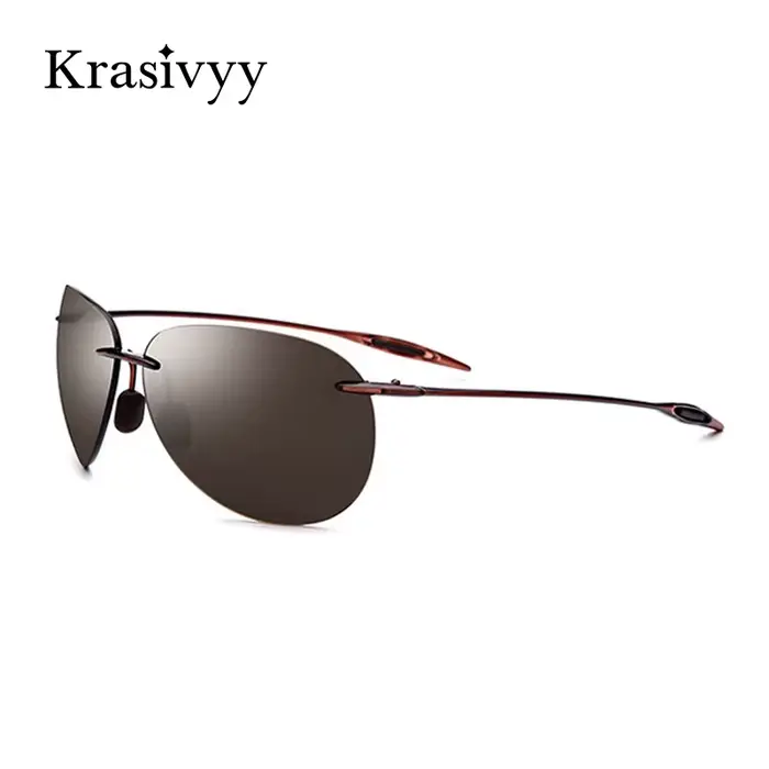 Krasivyy TR90 lunettes de soleil hommes 2025 marque Design lentille en Nylon ultraléger