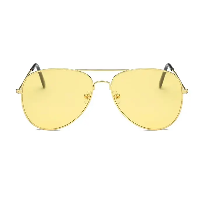 Lunettes de soleil Vintage pour hommes et femmes, monture métallique, nuances à la mode, pour Sports