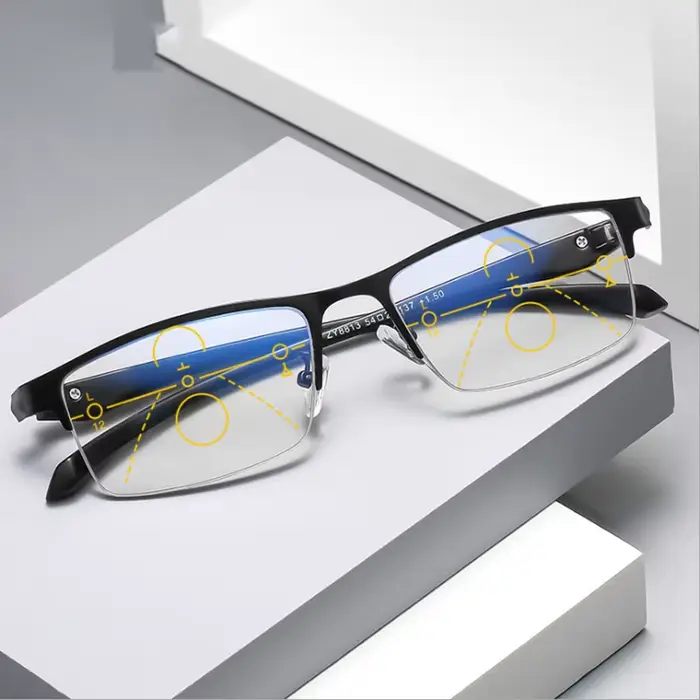 Lunettes de lecture photochromiques progressives intelligentes pour hommes TR90, multifocales, Anti 
