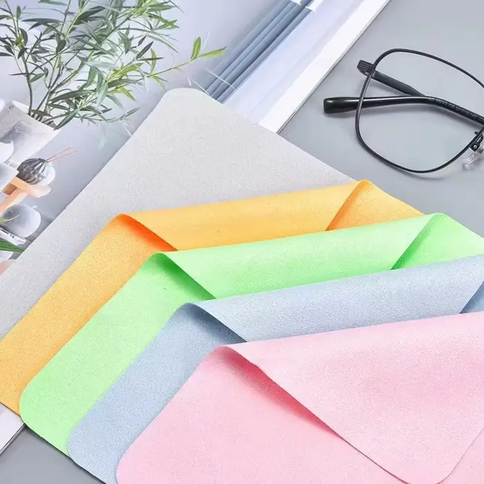 Chiffon de nettoyage de lunettes en microfibre, 5 pièces, adapté aux écrans, lentilles, lunettes en 