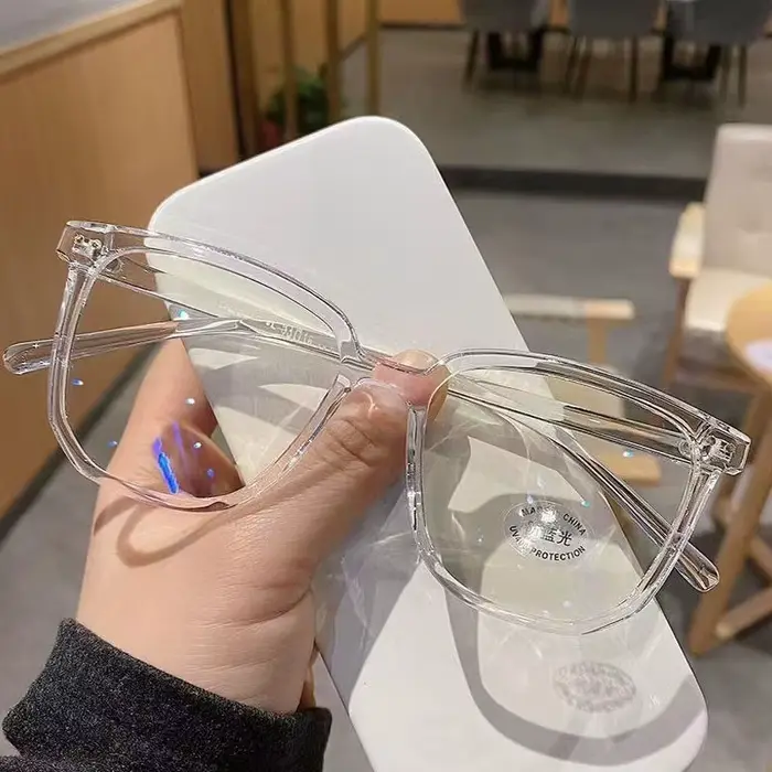 Lunettes Anti-lumière bleue bloquant les lunettes transparentes pour hommes et femmes, monture de lu